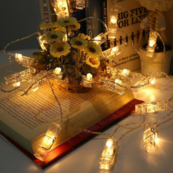 Hanging Picture Photo Peg Clip Fairy String Lights Wedding Party Decor