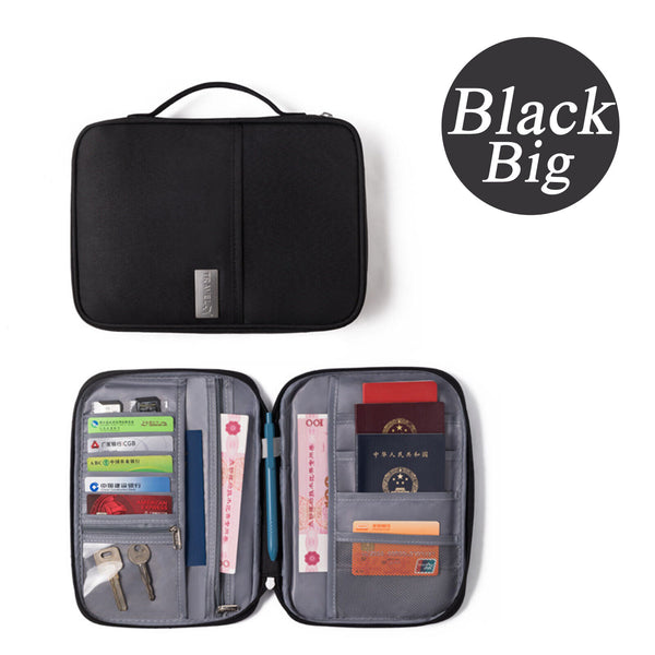 Waterproof Passport Holder Travel Document Wallet RFID Bag Family Case Organizer