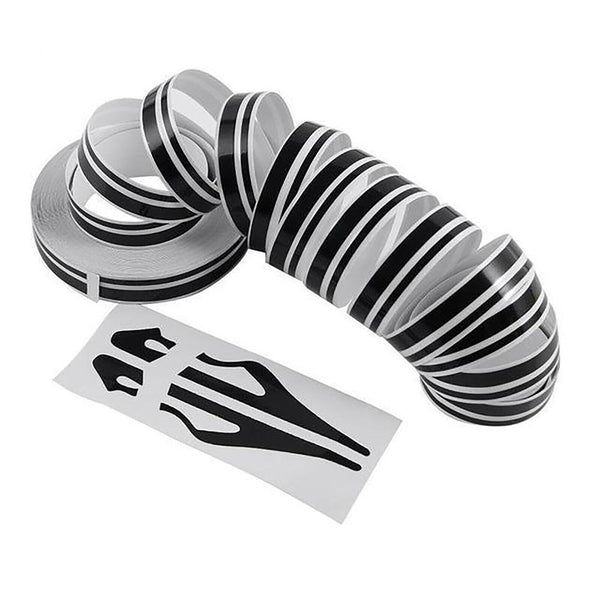 2Rolls Double Pin Car Pinstriping Decal Self Adhesive Tape Vinyl Sticker 2/4 mm