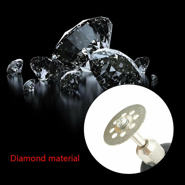 12PCS Diamond Cutting Discs Wheel Blades Set+Drill Bit For Dremel Rotary Tool AU