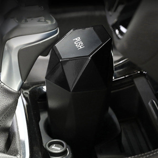 Mini Car Trash Can Portable Dustbin with Lid Garbage Holder Automobile Trash Bin