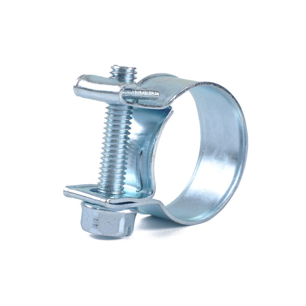 10pcs Portable Stainless Steel Mini Fuel Line Pipe Hose Clamp Clip 16mm-18mm AU