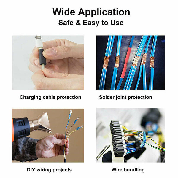 Heat Shrink Tubing Tube Assortment Wire Cable Insulation Sleeving Kit 270 pcs AU - Lets Party