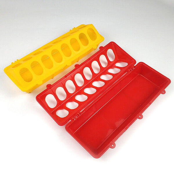 30cm Feeder Storage Trough Quail Drinker Plastic Wild Stable Chick Birds Pigeons
