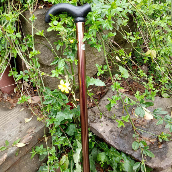 Aluminium Metal Walking Stick Travel Folding Adjustable Compact Cane Pole AU