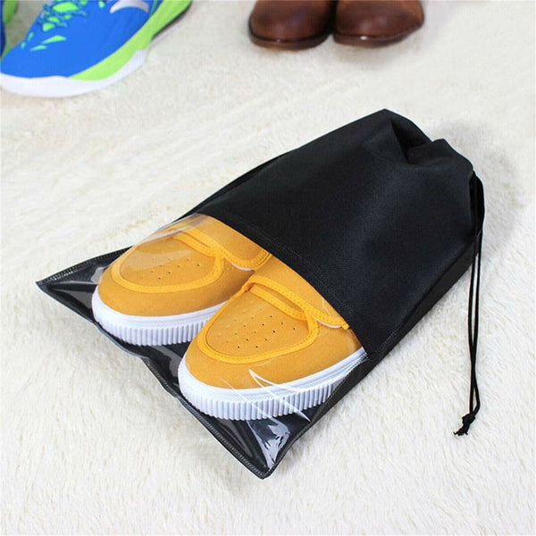 Up 50X Portable Shoes Bag Travel Storage Pouch Drawstring Bag Non-woven Shoe Bag