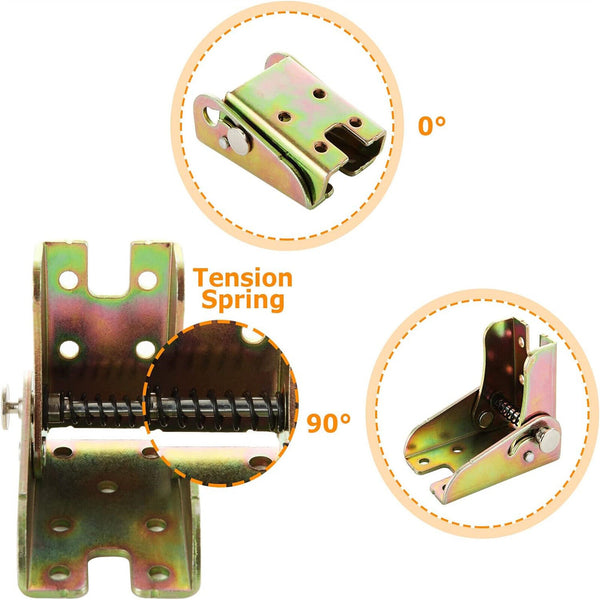 Self-Locking Folding Hinge 2pk – Sofa Bed & Furniture Support