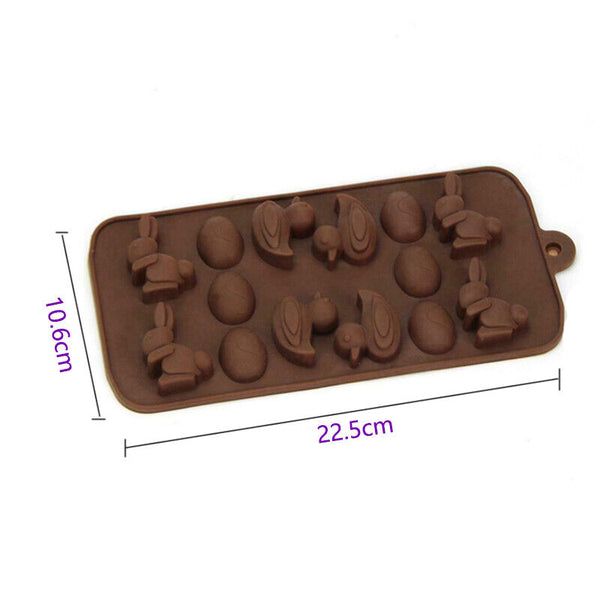 Bunny Egg Easter Chocolate Cake ice Cube Cookie Silicone Mold Mould Duck Tray