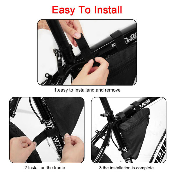 Sporting Accessories Bike Cycling Triangle Bag Front Frame Bicycle Black Pouch