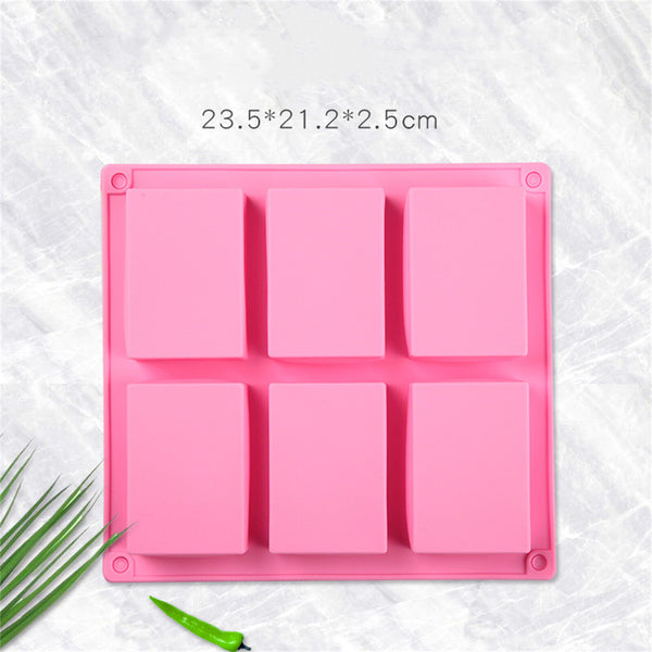 Silicone Soap Mould DIY Handmade Soap Making Rectangle Shape Molds AU