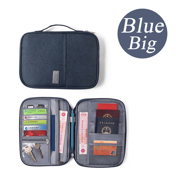 Waterproof Passport Holder Travel Document Wallet RFID Bag Family Case Organizer
