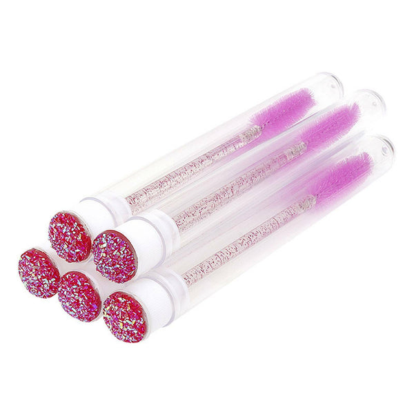 Glitter Disposable Eyelash Brush Applicator Extension Mascara Tube Wands/Plastic