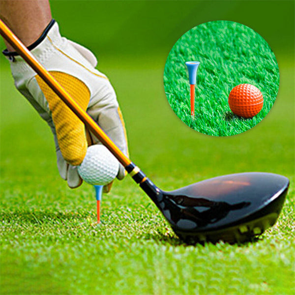 20/40/100Pack 83mm Golf Tees Multi Color Plastic With Rubber Cushion Top Quality