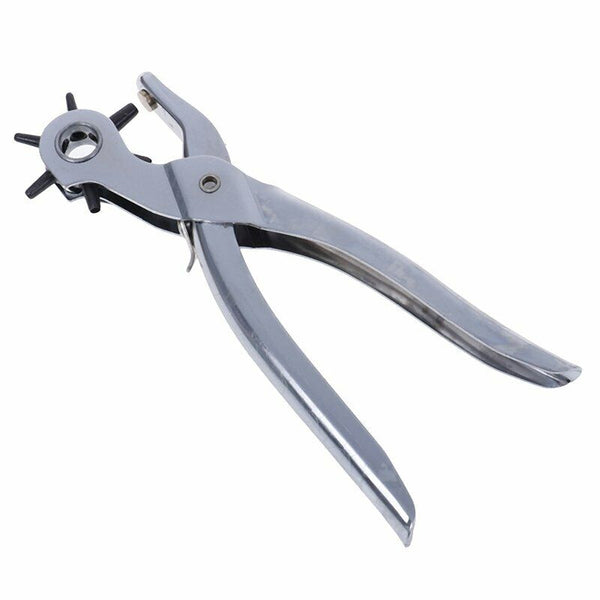 Leather Belt Eyelet Hole Punch Plier Puncher Craft Hand Tool 2.5-4.5mm Revolving