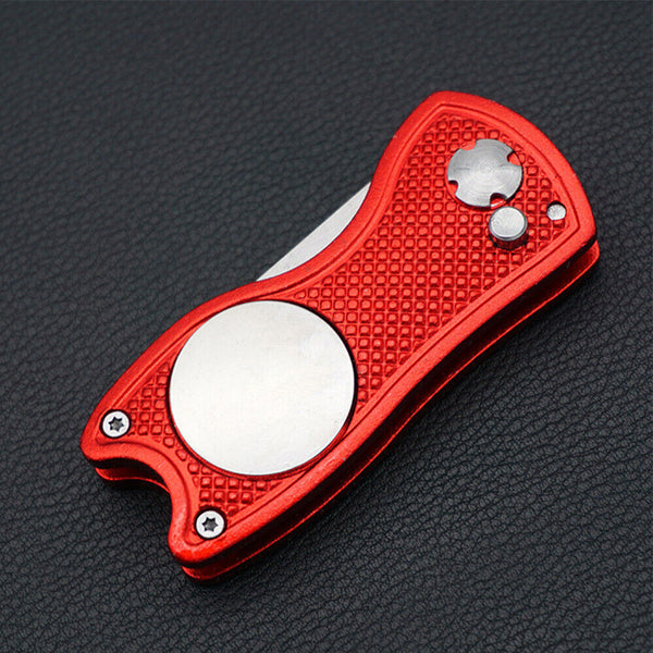 Steel Divot Repair Tool Cleaner Pitch Putting Golf Groove Pitchfork Ball Fork