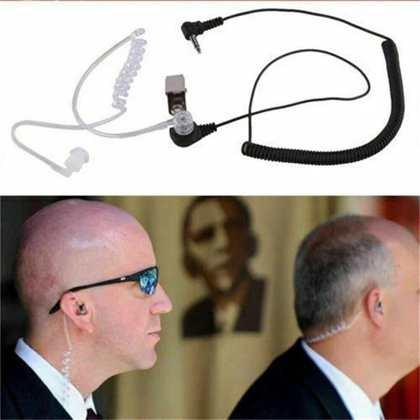 3.5mm Transparent Covert Acoustic Tube Earpiece For Motorola Radio Tool