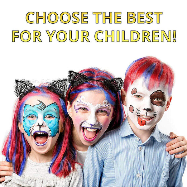 18 Colours Professional Face Painting Kit for Kids Adults Face Body Paint Set AU