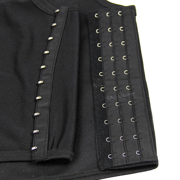 2PCS Women Buckle Short Chest Breast Binder Lesbian Trans Vest Corset Tomboy