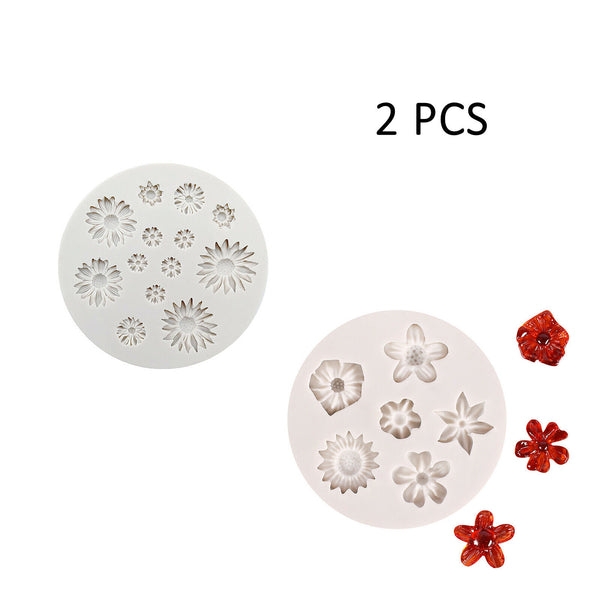 Daisy Silicone Cake Decor Mould Fondant Sugarcraft Chocolate Baking Resin Mold