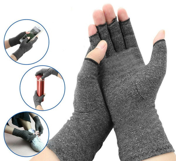 Arthritis Gloves Compression Joint Finger Pain Relief Hand Wrist Support Brace - Lets Party