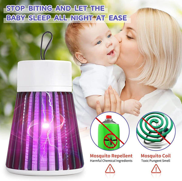 Electric LED UV Mosquito Trap Killer Lamp Insect Catcher Fly Bug Zapper Mozzie
