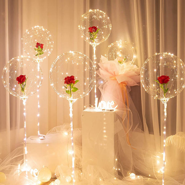 10x 45cm Super Transparent Bubble Balloon Jumbo Helium Clear BOBO Wedding Party