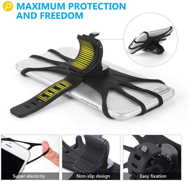 Universal Motorcycle Bike Mount Phone Holder Cradle fit for iPhone Galaxy GPS AU