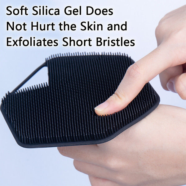 Silicone Body Scrubber Shower Exfoliating Scrub Sponge Bath Washing Massage Tool
