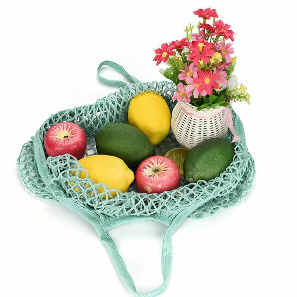 Mesh Net Turtle Bags String Shopping Tote Bag Reusable Fruit Storage Handbag AU