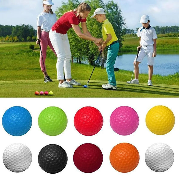 24 Pack Golf Practice Foam Balls PU Sponge Ball Indoor Outdoor Training Random