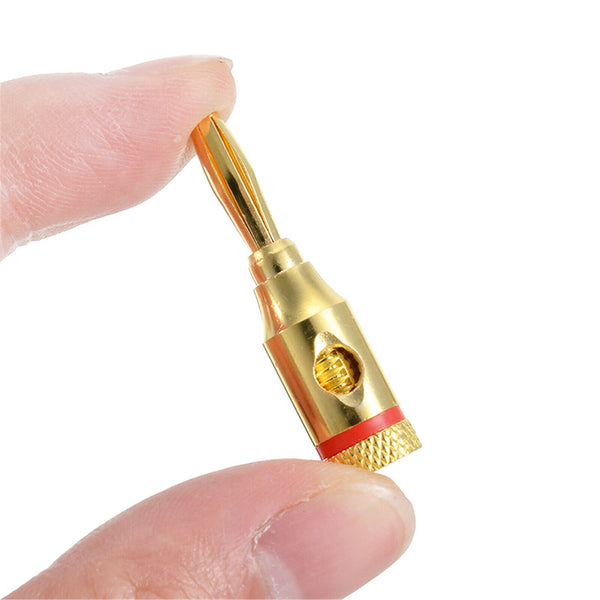 20/40PCS 4mm Banana Plug Gold Plated Musical Audio Speaker Cable Wire Connector - Lets Party
