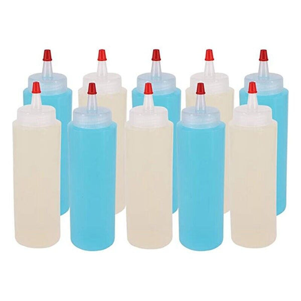 20pcs 120ML Sauce Bottles Measuring Squeeze Crafts Bottle Condiment Dispenser AU