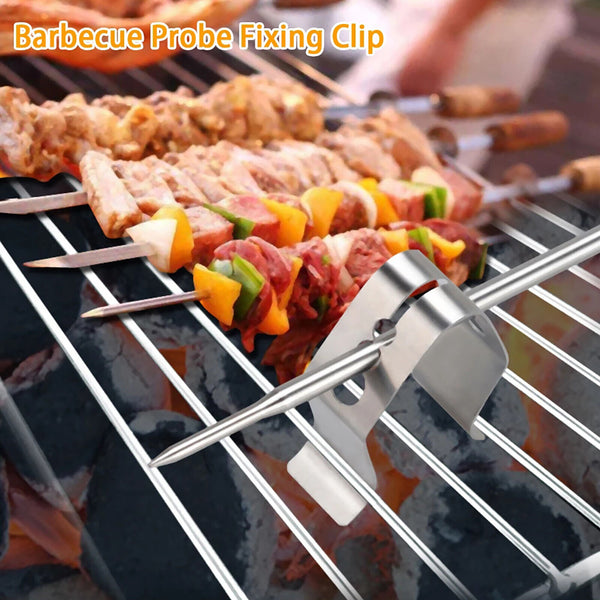 Probe Thermometer Barbecue 3 Clips Holder Meat For Maverick iGrill Clip BBQ