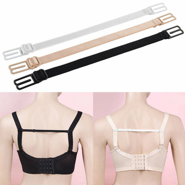3PCS Lady Nonslip Elastic Adjustable Band Bra Strap Holder Strap Racer Back Clip