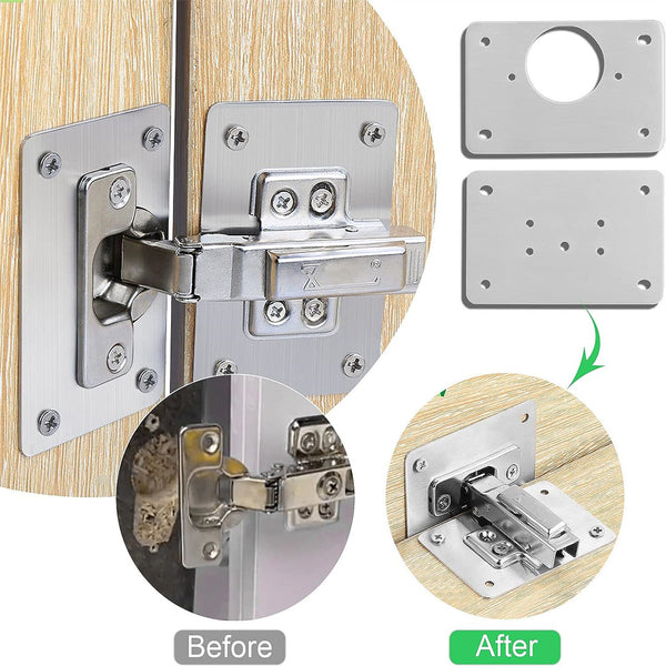Kitchen Cupboard Door /Hinge Repair Kit Hinge Repair Plate Cabinet Mount Tool AU