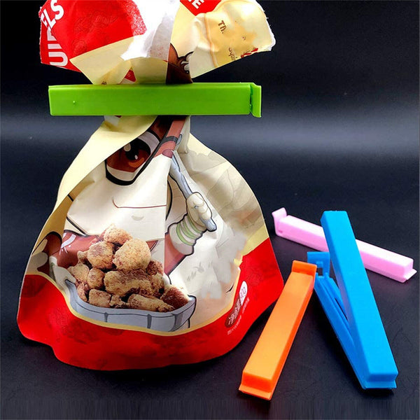 Plastic Food Storage Bag Sealing Clips Locks Mixed Color Sizes Large