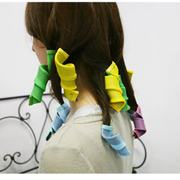 18pcs No Heat Leverage Curlers Formers Spiral Styling Rollers Magic Hair Curler