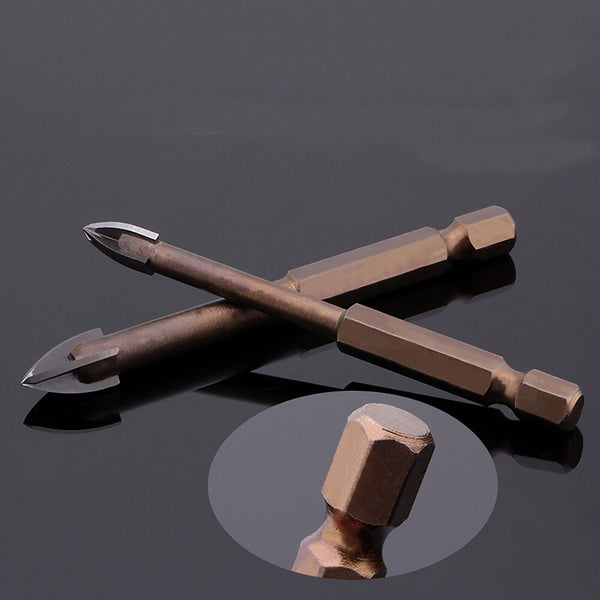 10x Marble Glass Drill Bit Tile Porcelain Drill Bit Carbide Hex Spear Head 6mm