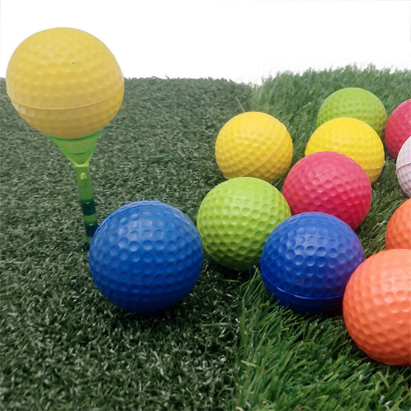 24 Pack Golf Practice Foam Balls PU Sponge Ball Indoor Outdoor Training Random