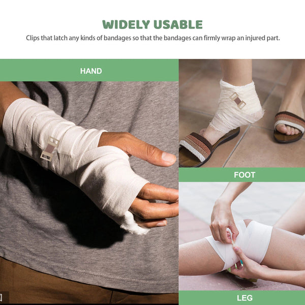 20Pcs Elastic Bandage Clips Wrap Stretch Metal Clamps Clips Hooks Buckles New AU