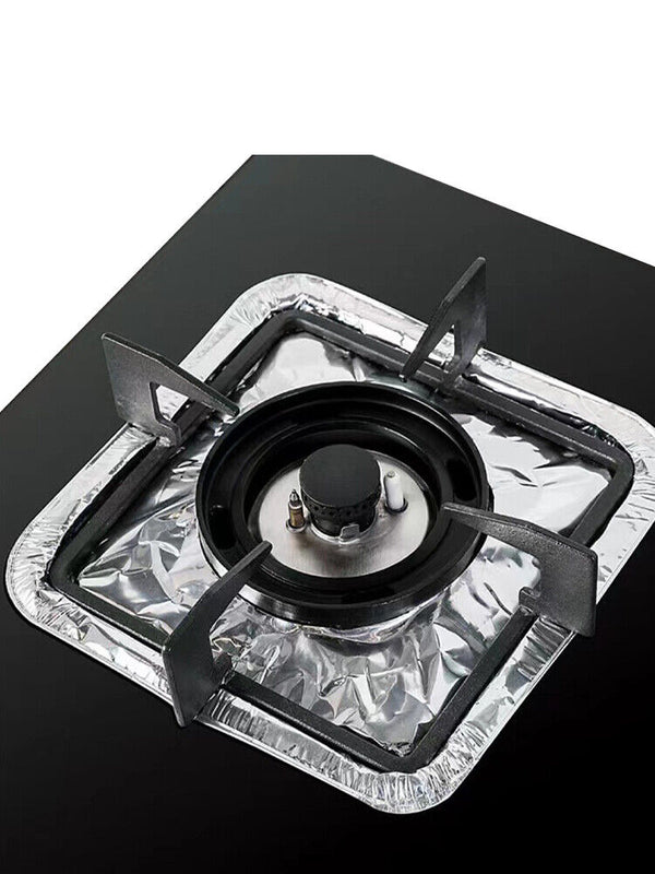 10PCS Stove Top Covers Reusable Non-stick Foil Gas Burner Protector Liner Tools