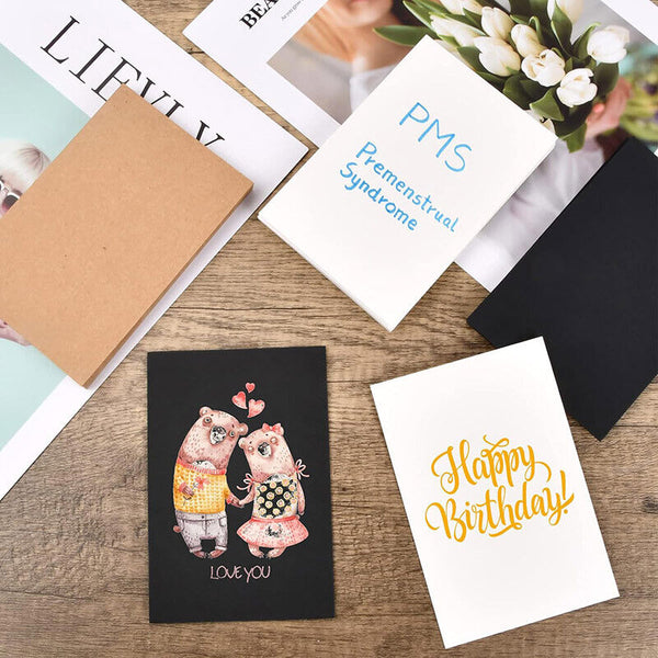 20-60x Blank Flat Cards Thick Card Stock 300gsm Artist Handmake Paper 100*148mm