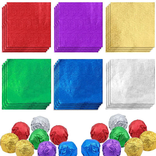 600X Square Candy Chocolate Lolly Aluminum Foil Paper Gift Wrappers Colorful AU