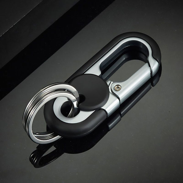 1X Outdoor Climbing Stainless Steel Buckle Carabiner Keychain Key Ring Clip Hook