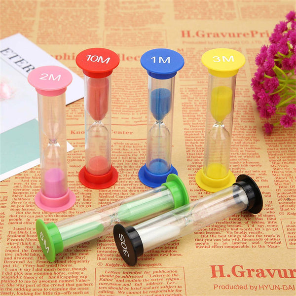 6-18X Sand Hourglass Timer SET-30Second Sandtimer Transparent 30s/1/2/3/5/10Min