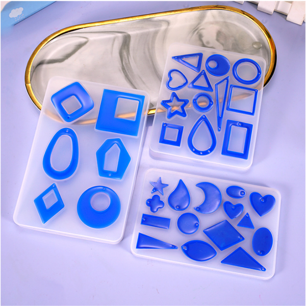 Silicone Earring Pendant Jewelry Making Mold Resin Casting Mould Craft DIY Tool