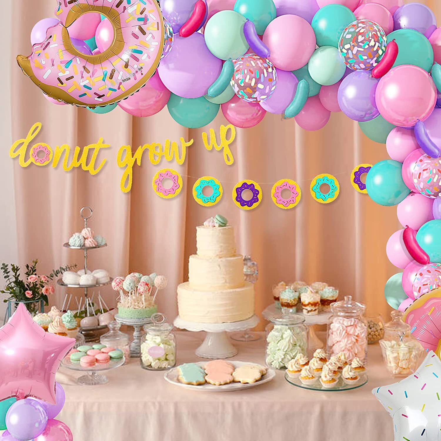 Donut Arch Balloon Set Party Supplies Garland Baby Shower Birthday Decoration