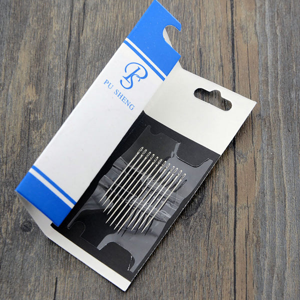 48/96pcs Hand Sewing Needles Set Self Threading Craft Embroidery Mending Needle