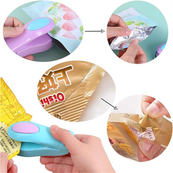 5PCS mini Handheld Heat Sealer Poly Bag Sealing Machine Food Portable Plastic AU