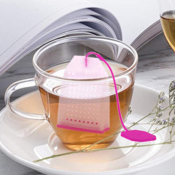 Silicone Reusable Tea Infuser Filter Strainer Loose Leaf Bag Shaped Herbal Teas